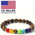 thumbnail image 1 of Tree of Life Unisex, Adult Chakra Healing Brown Natural Energy Stone Bead Bracelet, 1 of 6