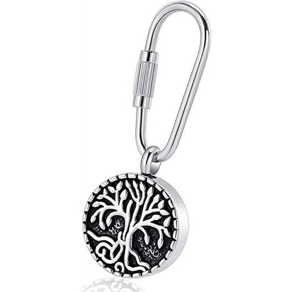 Tree of Life Urn Cremation Keepsake Keyring for Ashes Urn Memorial Souvenir Keyring Jewelry