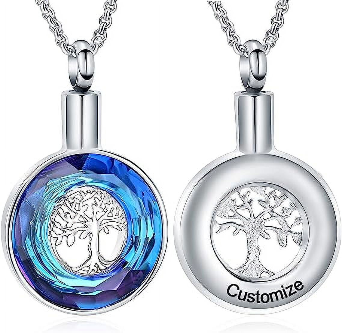 Tree of Life Urn Necklace for Ashes for Men Women Cremation Jewelry ...