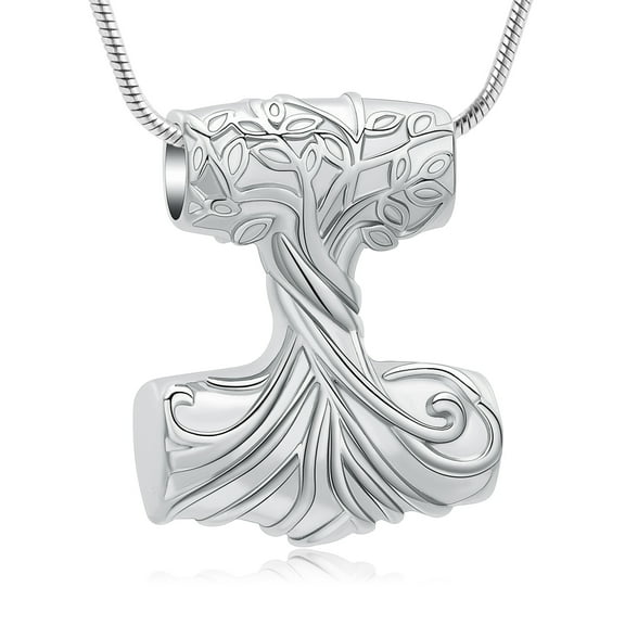 Tree of Life Urn Necklace for Ashes for Women Men Stainless Steel Cremation Jewelry Human Ashes Holder Memorial Keepsake Ashes Pendant