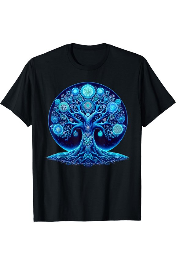 Tree of Life Viking Men Women Celtic Tree of Life T-Shirt