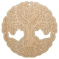 thumbnail image 1 of Tree of Life Wood Holiday Christmas Tree Ornament Unfinished DIY Pre-Drilled Craft, 1 of 7