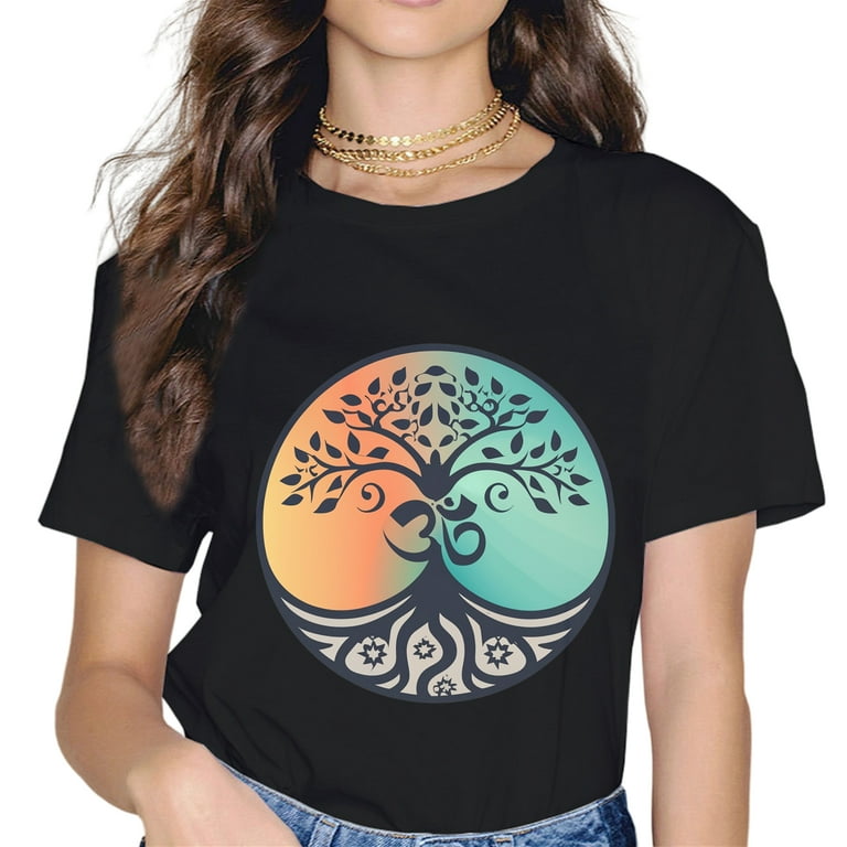 Tree Of Life Shirt With Om Symbol Yoga Om Tee Tree Of Life Shirt With Om Symbol Yoga Om Tee