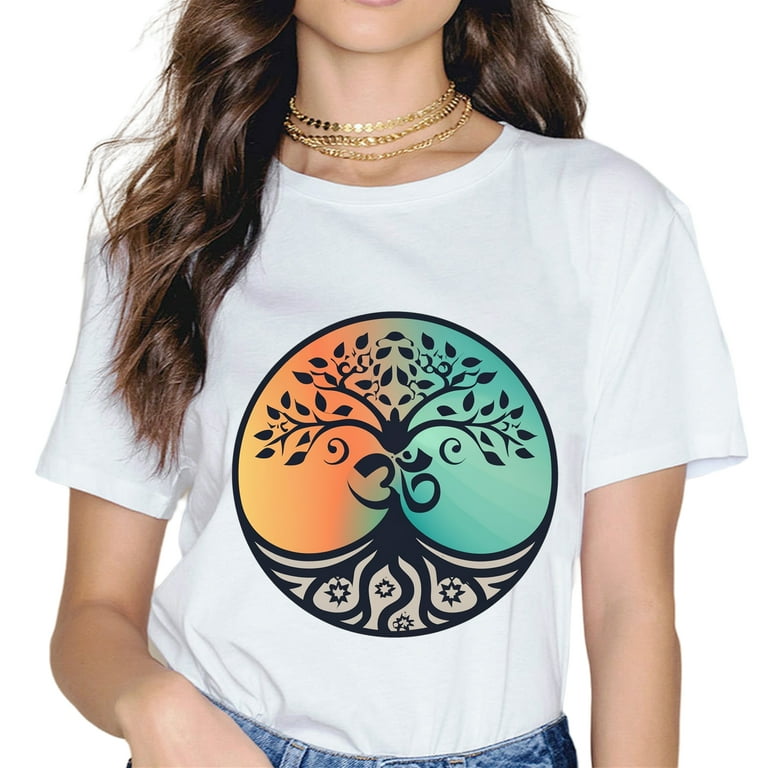 Tree Of Life Om Aum Symbol Yoga Spirituality T-Shirt Tree Of Life Om Aum Symbol Yoga Spirituality T-Shirt