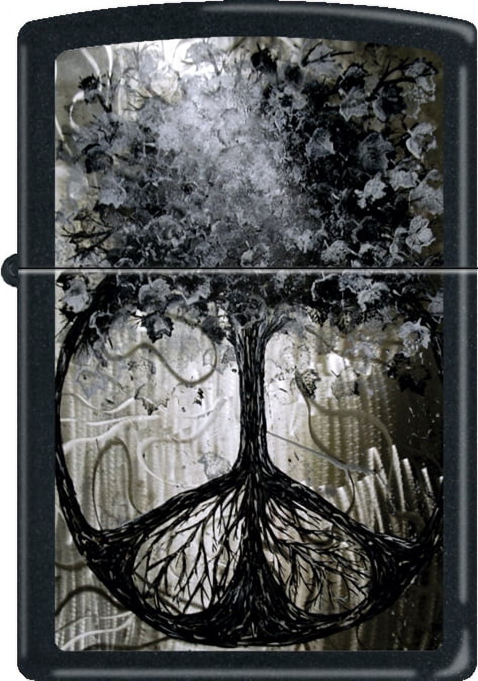 Tree of Peace Black Zippo Lighter