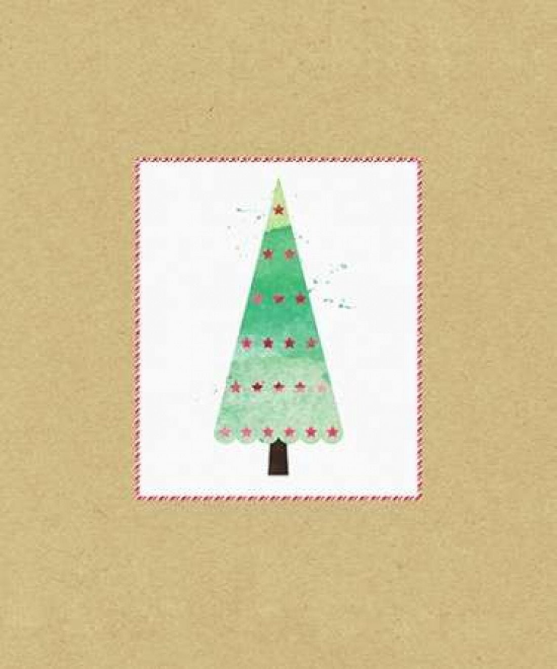 Tree on Kraft 3 Canvas Art - Linda Woods (20 x 24)