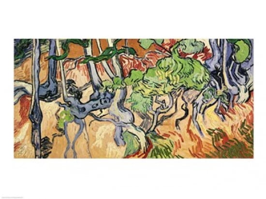 Tree roots 1890 Canvas Art - Vincent Van Gogh (24 x 18)