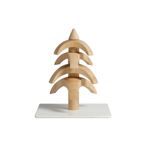 Tree to turn, cherry wood, 8 cm / 6 inch, original Erzgebirge by Seiffener Volkskunst