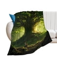 thumbnail image 1 of Tree with Life Flannel Blanket Lightweight Blanket for Couch Sofa Bed, Super Soft Cozy Print Warm Blanket, 1 of 8
