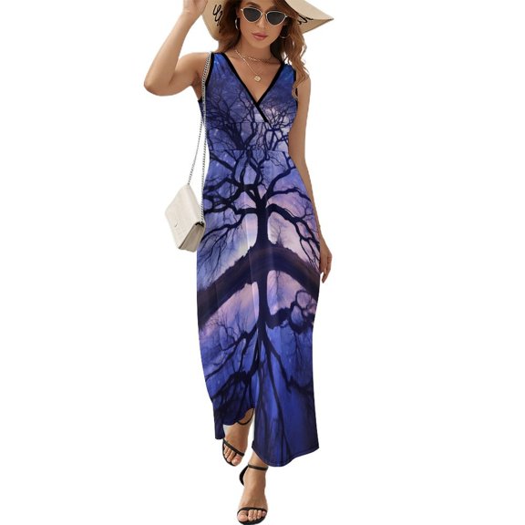 Tree with Life Pattern Design Sleeveless Dress Summer Clothes for Women Women's Clothing 2025