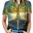 thumbnail image 1 of Tree with Life Women's T-Shirt Short Sleeve T Shirts Tops Tee Ladies Loose T, 1 of 6