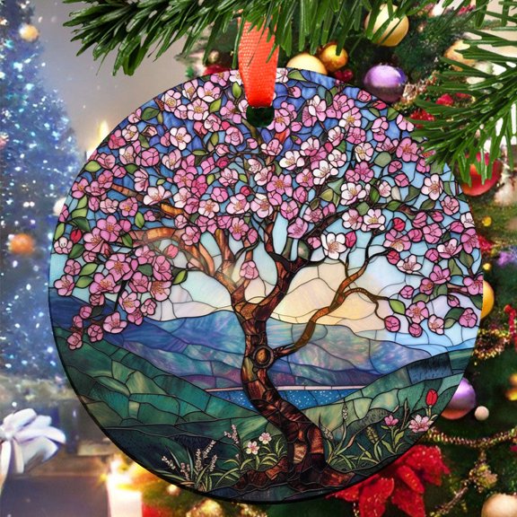 Tree6 Christmas Ornament, Ceramic/Acrylic Ornament, Gift for Mom, Romantic Valentine Decoration, Holiday Festival Ornament, Treasured Memory 2025