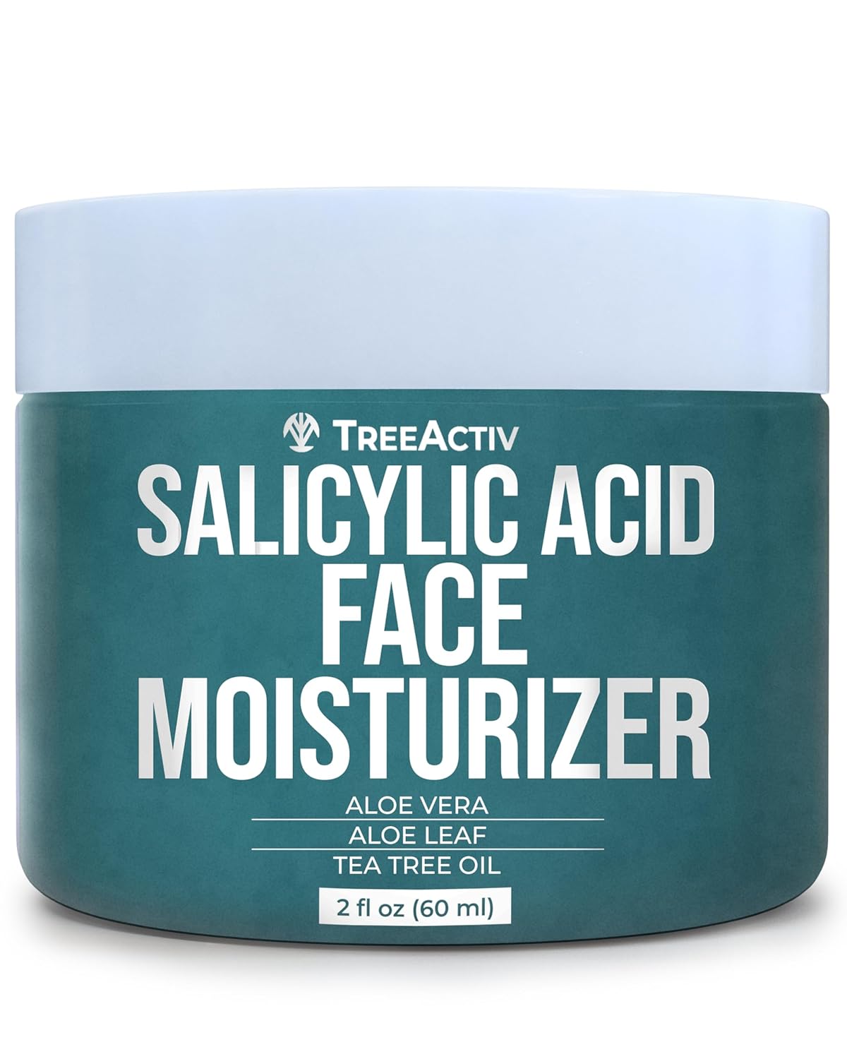 TreeActiv Salicylic Acid Face Moisturizer For Acne Oily Skin 2 Fl Oz 