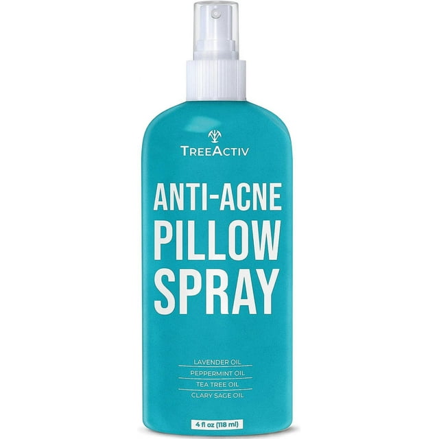 TreeActiv AntiAcne Pillow Spray, 4 fl oz, Refreshing Blanket & Fabric Mist, 1000 Sprays