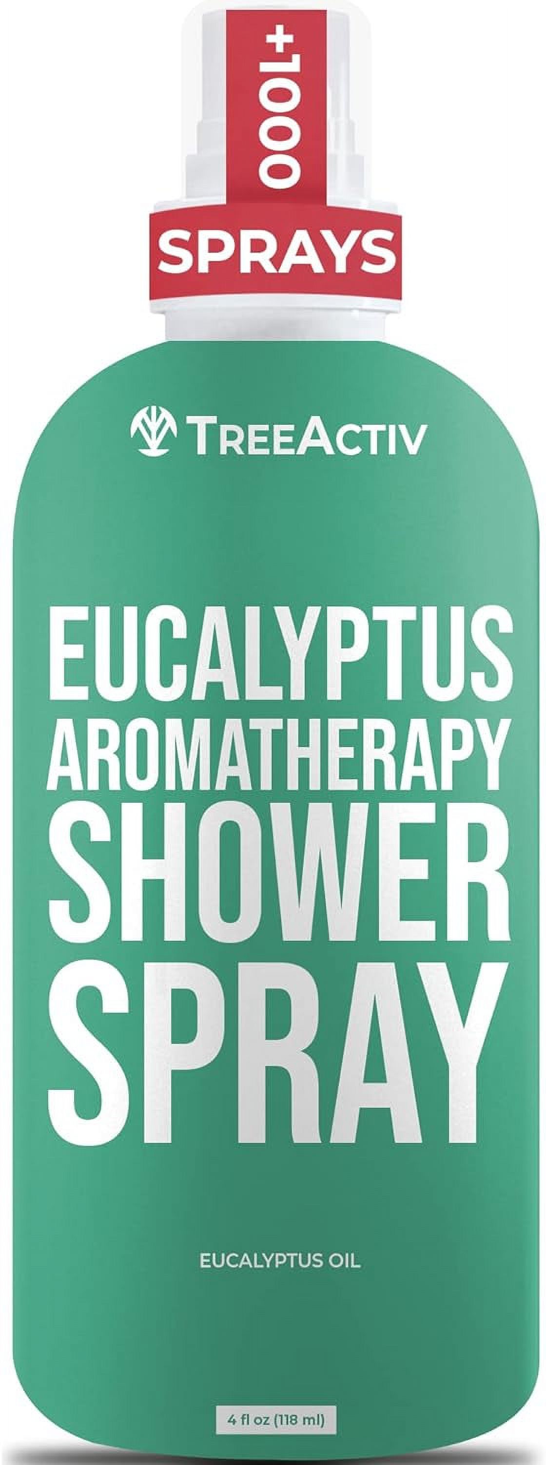 TreeActiv Eucalyptus Shower Spray 4 fl oz, Relaxing Aromatherapy