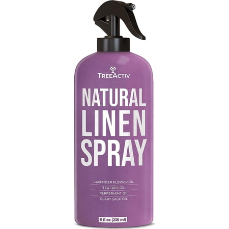 TreeActiv Lavender Essential Oil Linen Spray, Fabric Spray, Odor Eliminator, 8 fl oz 2000 Spritzes
