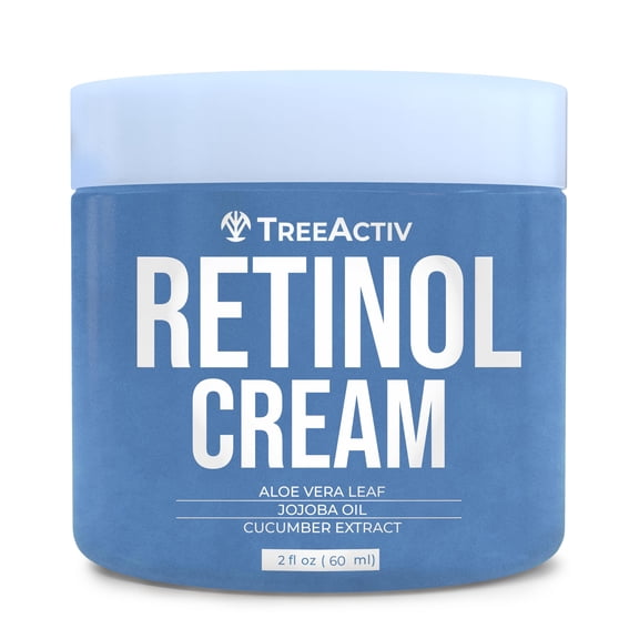 TreeActiv Retinol Cream, Deep Wrinkle Remover Cream, Retinol and Hyaluronic Acid, 2 fl oz, 60-Day Supply