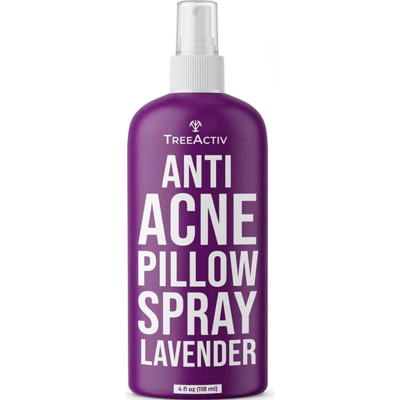 TreeActiv Sleep Pillow Spray with Lavender, Anti-Acne Pillow Mist, 4 fl oz, 1-Pack, 1000 Sprays