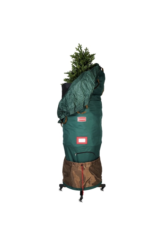 TreeKeeper Large Upright Tree Storage Bag w/ Rolling Tree Stand