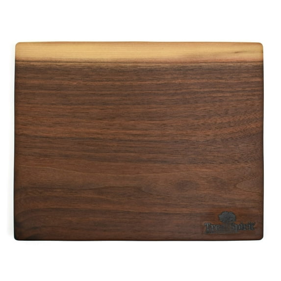 TreeSpirit™ Reversible Cutting Boards with Juice Groove (Walnut, 10"x8")
