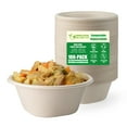thumbnail image 1 of TreeTute 100 pack 32 OZ Paper AFN1Bowls,100% Compostable Disposable Soup Bowls, Heavy Duty,Eco-Friendly Made from Biodegradable Sugarcane Bagasse Perfect for Soup,Dessert,Milk,Cereals, 1 of 3