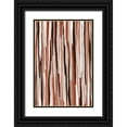 thumbnail image 1 of Treechild 13x18 Black Ornate Wood Framed with Double Matting Museum Art Print Titled - Pastel Thin Stripes, 1 of 4