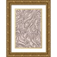 thumbnail image 1 of Treechild 13x18 Gold Ornate Wood Framed with Double Matting Museum Art Print Titled - Iso Lines Pattern, 1 of 4
