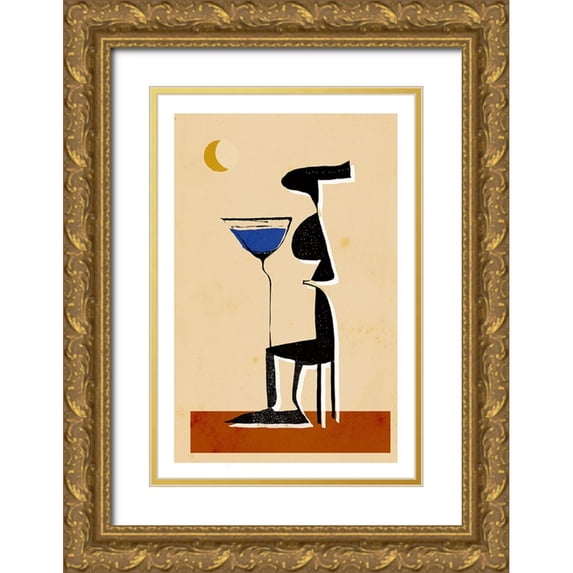 Treechild 13x18 Gold Ornate Wood Framed with Double Matting Museum Art Print Titled - Le Monsieur