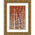 thumbnail image 1 of Treechild 13x18 Gold Ornate Wood Framed with Double Matting Museum Art Print Titled - Pastel Reed, 1 of 4