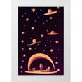 thumbnail image 1 of Treechild 13x18 White Modern Wood Framed Museum Art Print Titled - A Galactic Dream, 1 of 4