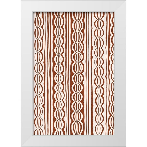 Treechild 13x18 White Modern Wood Framed Museum Art Print Titled - Curved Lines