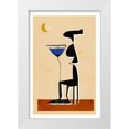 thumbnail image 1 of Treechild 17x24 White Modern Wood Framed Museum Art Print Titled - Le Monsieur, 1 of 4