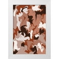 thumbnail image 1 of Treechild 17x24 White Modern Wood Framed Museum Art Print Titled - Liquid Earthy Strokes Pattern, 1 of 4