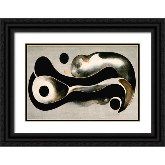Treechild 18x13 Black Ornate Wood Framed with Double Matting Museum Art Print Titled - Melted Metal