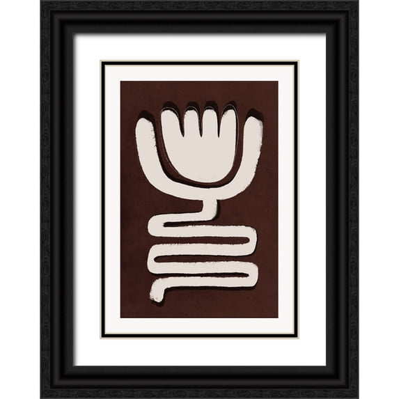 Treechild 18x24 Black Ornate Wood Framed with Double Matting Museum Art Print Titled - The Flower Of Life