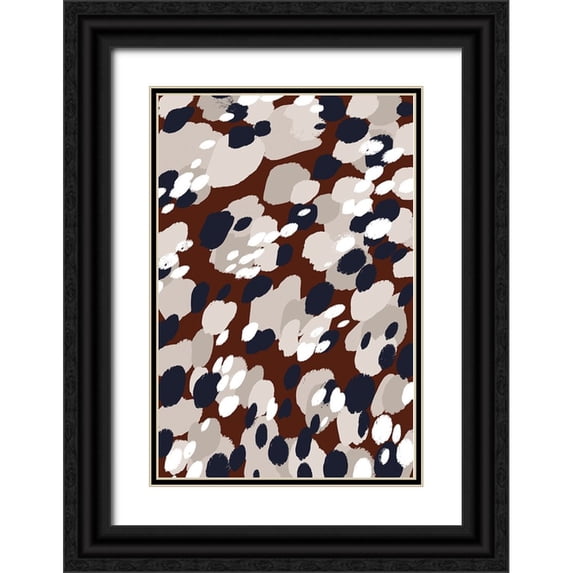 Treechild 23x32 Black Ornate Wood Framed with Double Matting Museum Art Print Titled - Berry Pattern