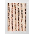thumbnail image 1 of Treechild 23x32 White Modern Wood Framed Museum Art Print Titled - Beige Stripes Pattern, 1 of 4