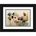 thumbnail image 1 of Treechild 24x17 Black Ornate Wood Framed with Double Matting Museum Art Print Titled - Dry Flower Bouquet, 1 of 4