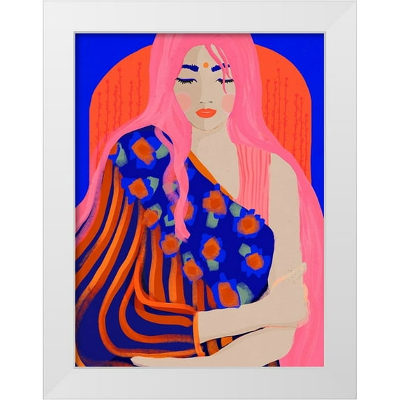 Treechild 25x32 White Modern Wood Framed Museum Art Print Titled - The Inner Peace