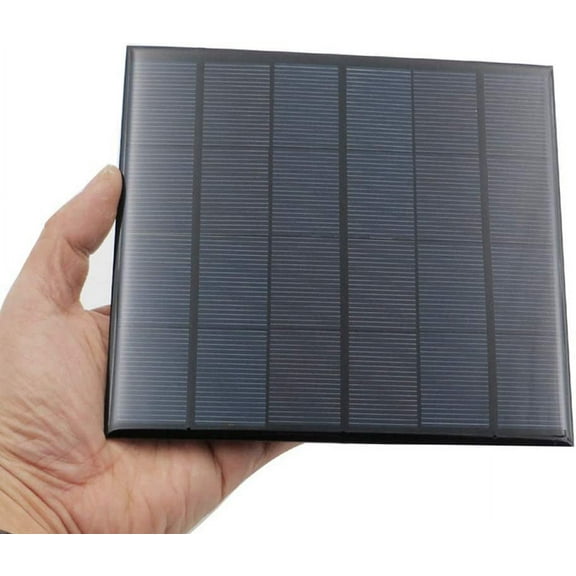 Treedix 1 pc 6V 3.5W Polysilicon Solar Panel Glue Solar Cell Battery Charger DIY Solar Product Mini Small Solar Panel Module Kit Polycrystalline Silicon Encapsulated in Waterproof Resin (3.5W)
