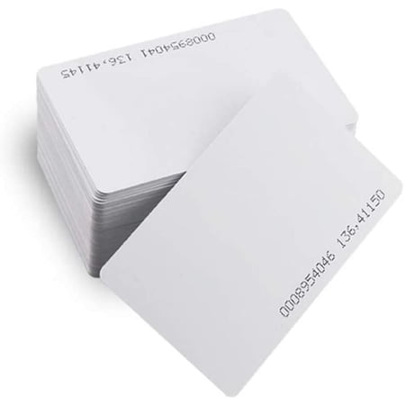 Treedix 100PCS ID Card Proximity Support ID Smart Card 125khz 0.8mm Thick Entry Access Control System,Key Card,Membership Card