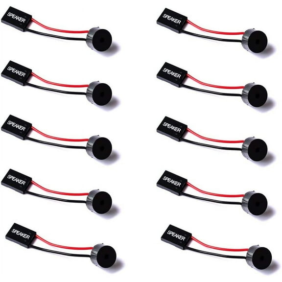 Treedix 10Pcs Mainboard Computer PC Internal Speaker Buzzer BIOS Alarm Buzzer Computer Case Buzzer Compatible with Arduino