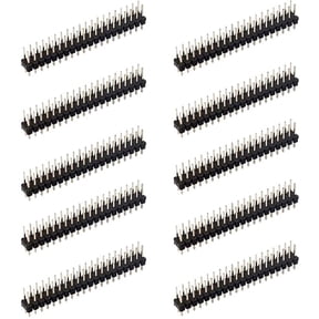 Treedix 10pcs Double Row Straight Connector Pin Header 0.1in 2x20 pin Compatible with Raspberry Pi Zero GPIO