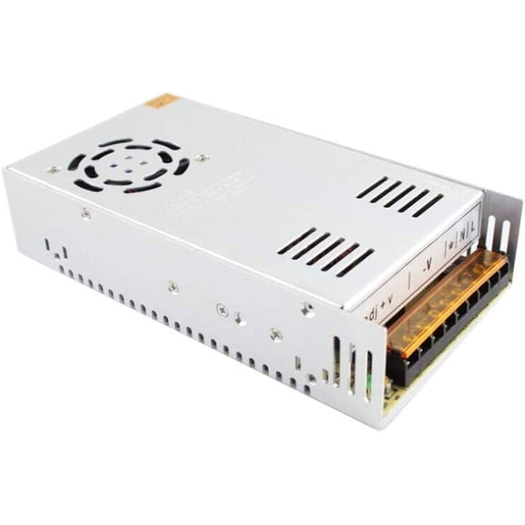 Treedix 12V 30A 360W Switching Power Supply Adapter Converter AC110V/220V to DC for LED Strip Pixel Light, CCTV (12V 360W)
