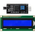 thumbnail image 1 of Treedix 1602 LCD Display Module Blue Backlight DC 5V with IIC I2C Interface Adapter Compatible with Raspberry pi and Arduino UNO R3, 1 of 6