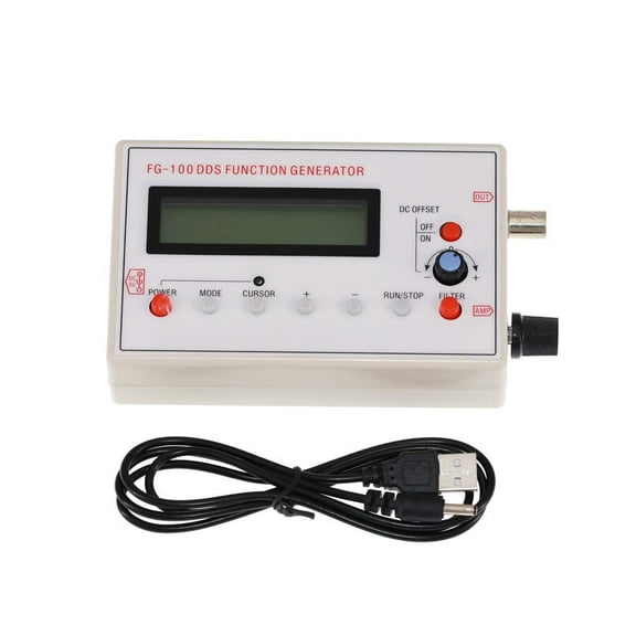 Treedix 1HZ-500KHZ DDS Signal Generator Frequency Meter FG-100 DDS Function Sine and Pulse Wave Frequency Counter