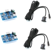 Treedix 2 pcs JSN-SR04T Ultrasonic Module Sensor Distance Measuring with Waterproof Probe Compatible with Arduino