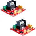 thumbnail image 1 of Treedix 2 pcs L298N Motor Drive Board Dual H-Bridge Motor Drive Module Compatible with Arduino Board DC Stepper Motor Robot Smart Car, 1 of 5