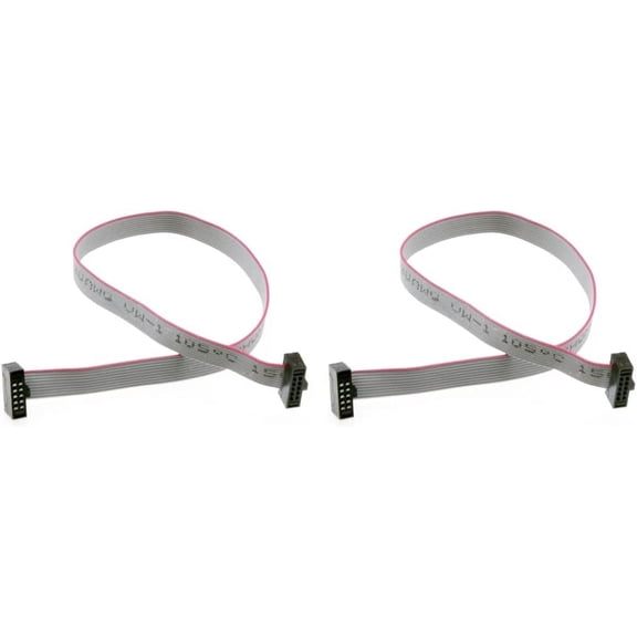 Treedix 2PCS IDC Ribbon Connector Flat Ribbon Cable Jtag Cable 1.27mm Pitch 2 Row 10 Pins Connector Female to Female Wires SWD Cable Length 200mm/7.87 in for JTAG/ISP Connecting …