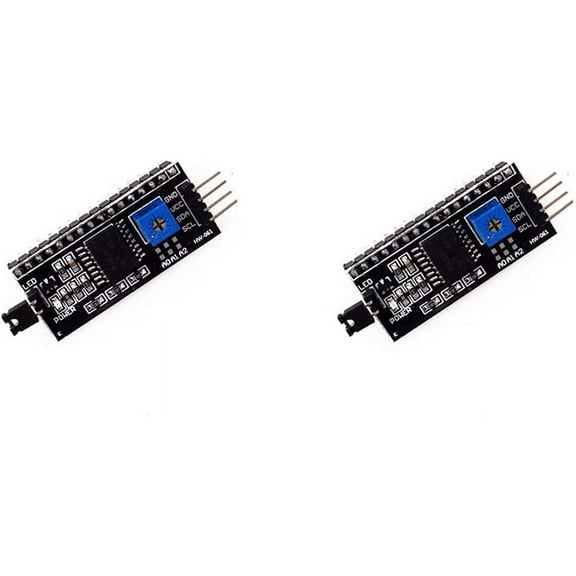 Treedix 2PCS IIC/I2C/Interface LCD1602 LCD Screen Adapter Board IIC Serial Interface Adapter Compatible with Arduino Robort